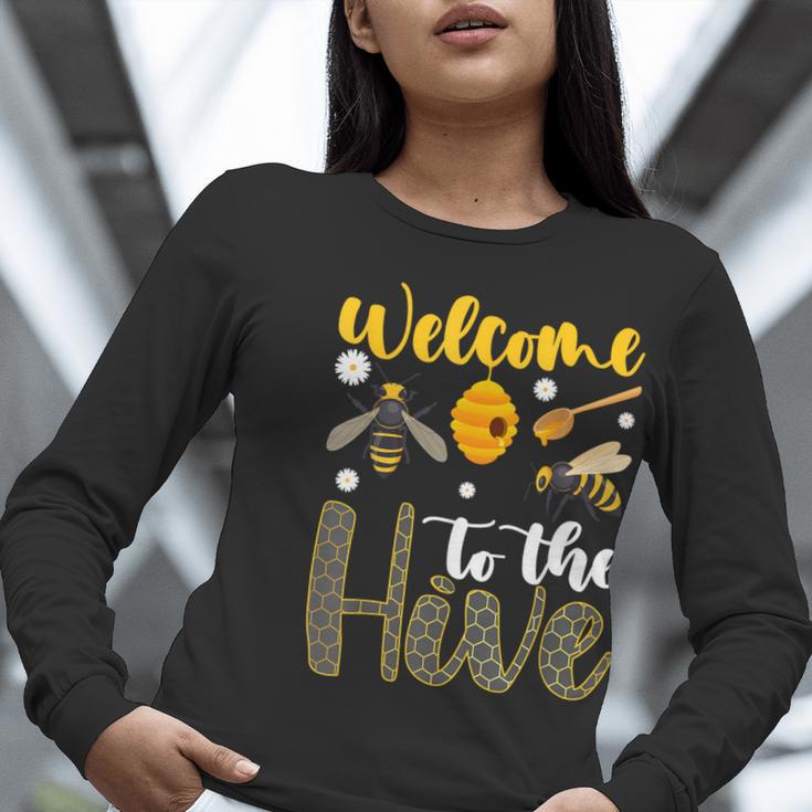 Welcome To The Hive Bee Teacher Back To School Women Long Sleeve T-Shirt, funny gift Welcome To The Hive Bee Teacher Back To School Women Long Sleeve T-Shirt, funny gift