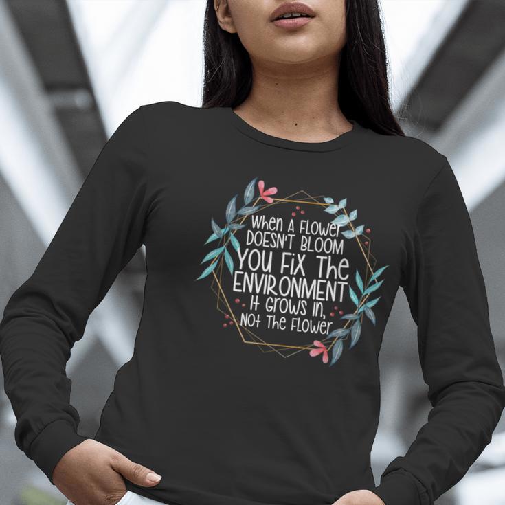 When A Flower Doesn't Bloom Special Education Teacher Men Women Women Long Sleeve T-Shirt, funny gift When A Flower Doesn't Bloom Special Education Teacher Men Women Women Long Sleeve T-Shirt, funny gift