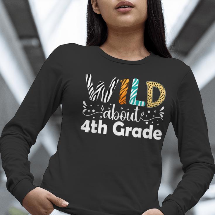 Wild About 4th Grade First Day Of School Teacher Student Women Long Sleeve T-Shirt, First Grade Teacher Shirts, 4th Grade Teacher Shirts, funny gift Wild About 4th Grade First Day Of School Teacher Student Women Long Sleeve T-Shirt, First Grade Teacher Shirts, 4th Grade Teacher Shirts, funny gift