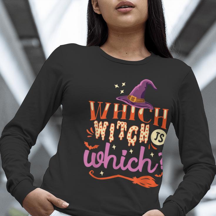 Which Witch Is Which Halloween English Teacher Women Long Sleeve T-Shirt, English Teacher Shirts, funny gift