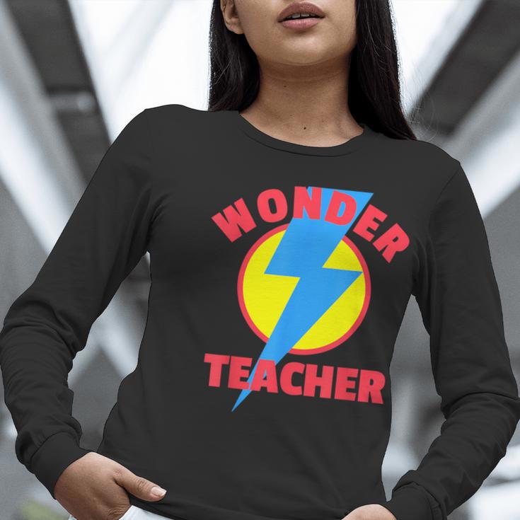 Wonder Teacher Teacher Halloween Tshirt Women Long Sleeve T-Shirt, funny gift Wonder Teacher Teacher Halloween Tshirt Women Long Sleeve T-Shirt, funny gift