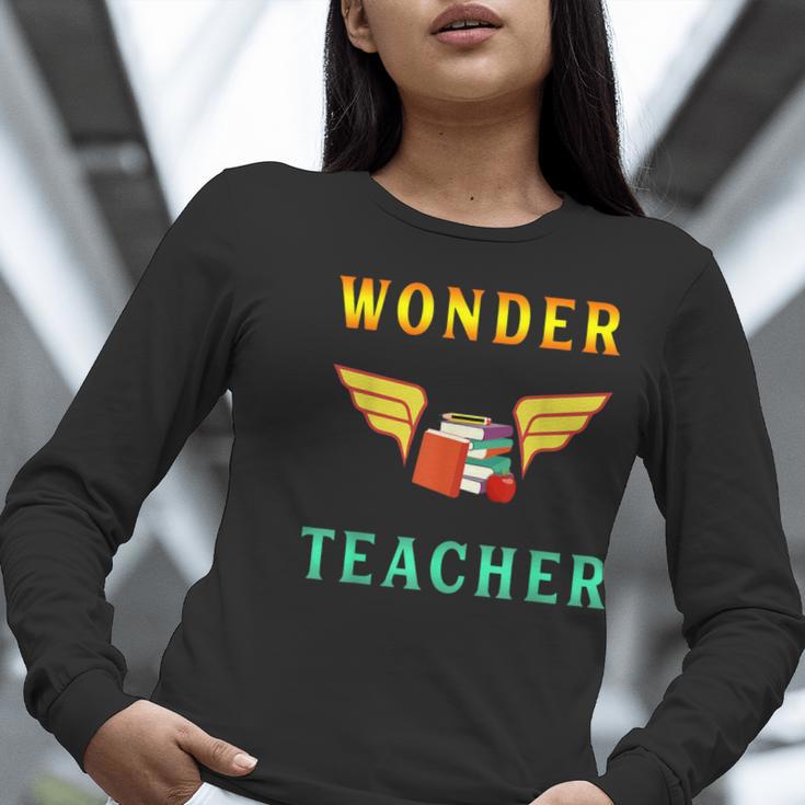 Wonder Teacher Instructor Professor Proud Literature Men Women Girls Kids T-Shirt Women Long Sleeve T-Shirt, funny gift Wonder Teacher Instructor Professor Proud Literature Men Women Girls Kids T-Shirt Women Long Sleeve T-Shirt, funny gift
