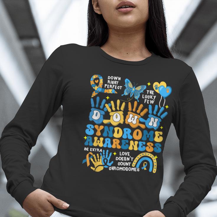 World Down Syndrome Day Awareness T21 Teacher Women Men Kids Women Long Sleeve T-Shirt, funny gift World Down Syndrome Day Awareness T21 Teacher Women Men Kids Women Long Sleeve T-Shirt, funny gift