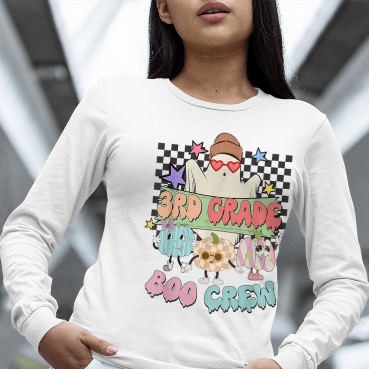 3rd Grade Boo Crew Third Grade Halloween Costume Teacher Kid Women Long Sleeve T-Shirt, funny gift 3rd Grade Boo Crew Third Grade Halloween Costume Teacher Kid Women Long Sleeve T-Shirt, funny gift