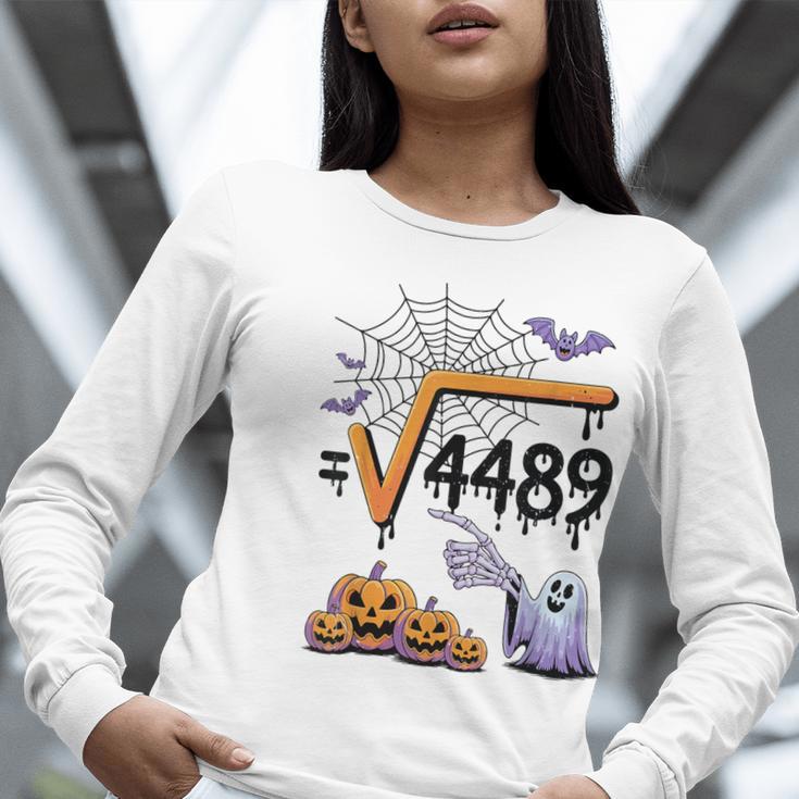 4489 Square Root 67 Math Teacher Halloween Costume Professor Women Long Sleeve T-Shirt, funny gift 4489 Square Root 67 Math Teacher Halloween Costume Professor Women Long Sleeve T-Shirt, funny gift