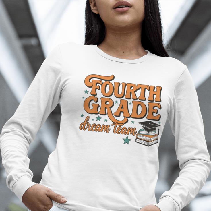 4th Grade Back To School Fourth Grade Dream Team Teacher Women Long Sleeve T-Shirt, 4th Grade Teacher Shirts, funny gift 4th Grade Back To School Fourth Grade Dream Team Teacher Women Long Sleeve T-Shirt, 4th Grade Teacher Shirts, funny gift