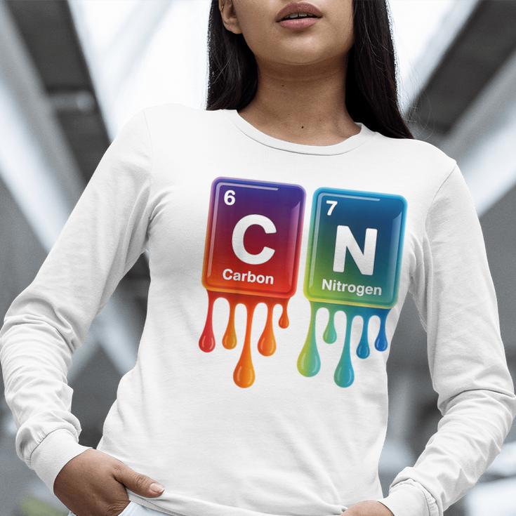 6 7 Science Chemistry Teacher Periodic Table Meme Tee Women Long Sleeve T-Shirt, Science Teacher Shirts, funny gift