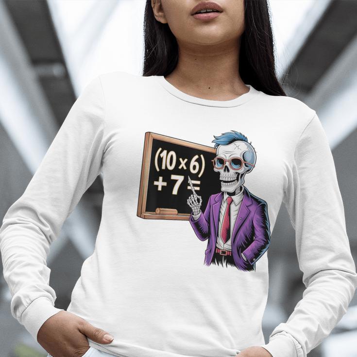 67 Math Teacher Meme Brainrot Six Seven Halloween Equation Women Long Sleeve T-Shirt, funny gift 67 Math Teacher Meme Brainrot Six Seven Halloween Equation Women Long Sleeve T-Shirt, funny gift