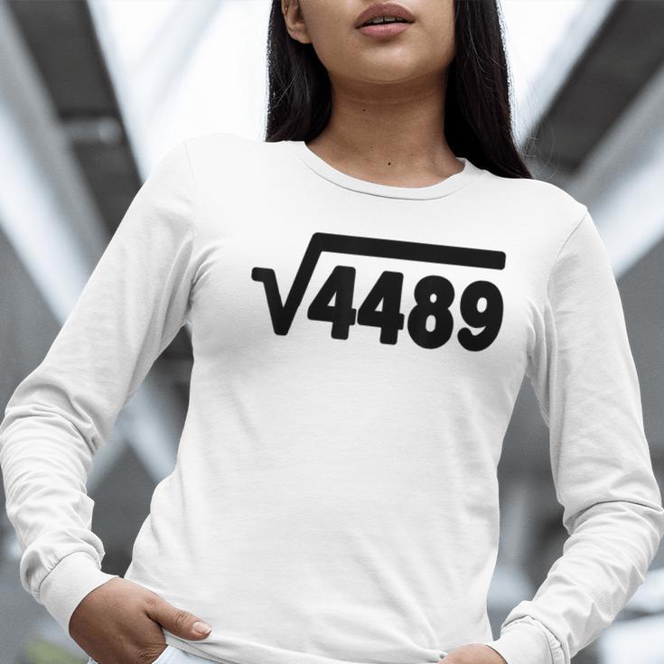 67 Meme Square Root 4489 Six Seven Slang Math Teacher Women Long Sleeve T-Shirt, funny gift