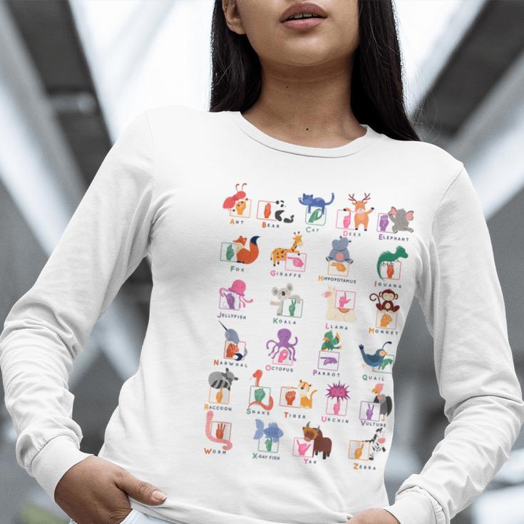 American Sign Language For Teachers ASL Alphabet Women Long Sleeve T-Shirt, funny gift American Sign Language For Teachers ASL Alphabet Women Long Sleeve T-Shirt, funny gift