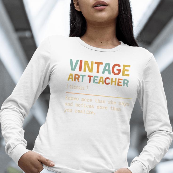 Art Teacher Definition Back To School First Day Women Long Sleeve T-Shirt, funny gift Art Teacher Definition Back To School First Day Women Long Sleeve T-Shirt, funny gift