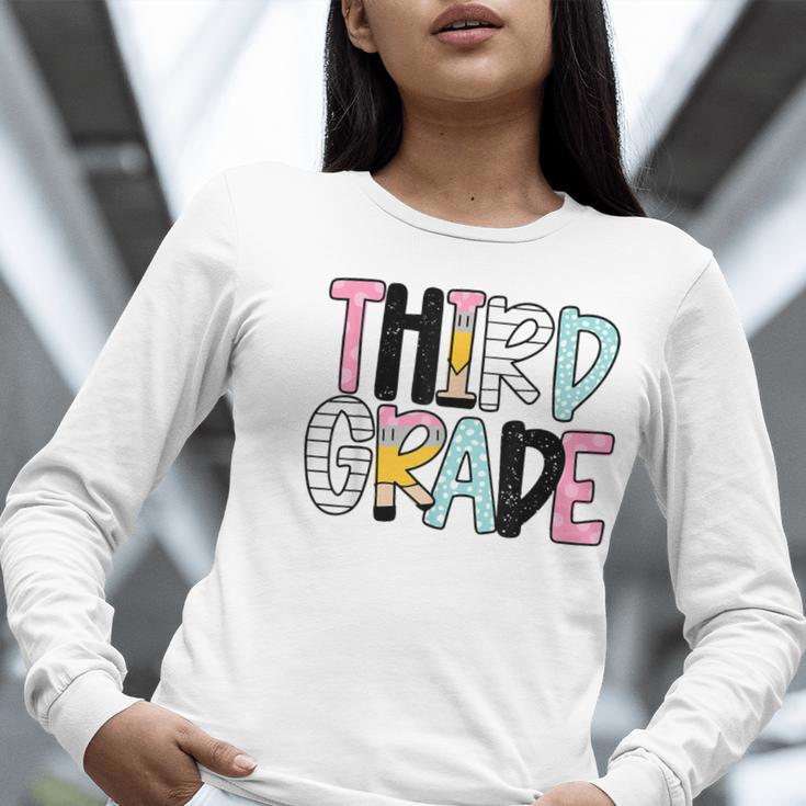 Back To School Third Grade Teacher First Day Of 3rd Grade Women Long Sleeve T-Shirt, First Grade Teacher Shirts, funny gift Back To School Third Grade Teacher First Day Of 3rd Grade Women Long Sleeve T-Shirt, First Grade Teacher Shirts, funny gift