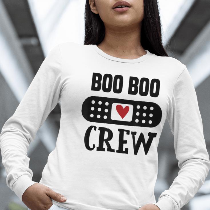 Boo Boo Crew First Aid School Nurse Day Care Teacher Women Long Sleeve T-Shirt, funny gift