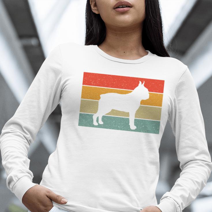 Boston Terrier Dog Lover Retro Vintage Cool For Dog Owner Women Long Sleeve T-Shirt, funny gift