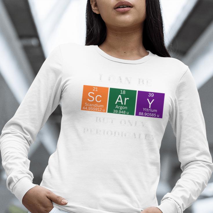 Chemisty Science Teacher Periodic Table Halloween Women Long Sleeve T-Shirt, Science Teacher Shirts, funny gift