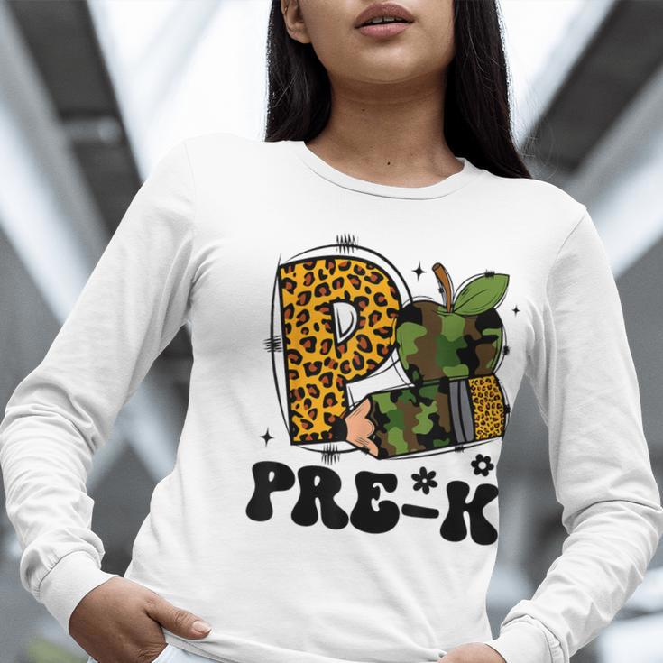 Cute Camo Pre K Back To School Teacher Kid Preschool Women Long Sleeve T-Shirt, funny gift Cute Camo Pre K Back To School Teacher Kid Preschool Women Long Sleeve T-Shirt, funny gift