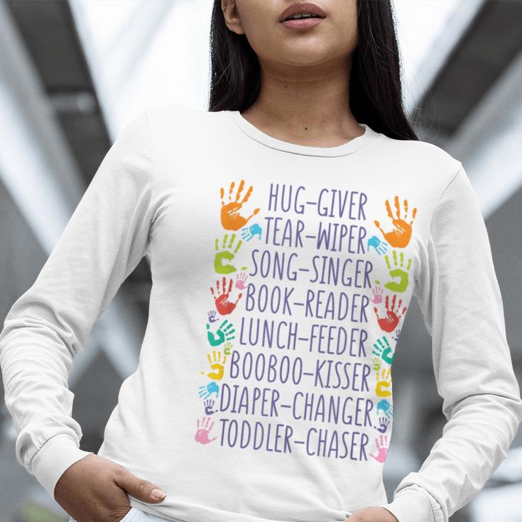 Daycare Provider Daycare Teacher Childcare Provider Women Long Sleeve T-Shirt, funny gift Daycare Provider Daycare Teacher Childcare Provider Women Long Sleeve T-Shirt, funny gift