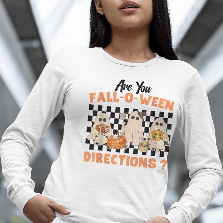 Are You Fall-O-Ween Directions Halloween Ghost Fall Teacher Women Long Sleeve T-Shirt, funny gift Are You Fall-O-Ween Directions Halloween Ghost Fall Teacher Women Long Sleeve T-Shirt, funny gift