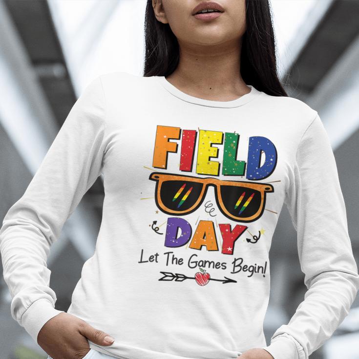 Field Day 2025 Let The Games Begin Kids Boys Girls Teachers Women Long Sleeve T-Shirt, funny gift Field Day 2025 Let The Games Begin Kids Boys Girls Teachers Women Long Sleeve T-Shirt, funny gift
