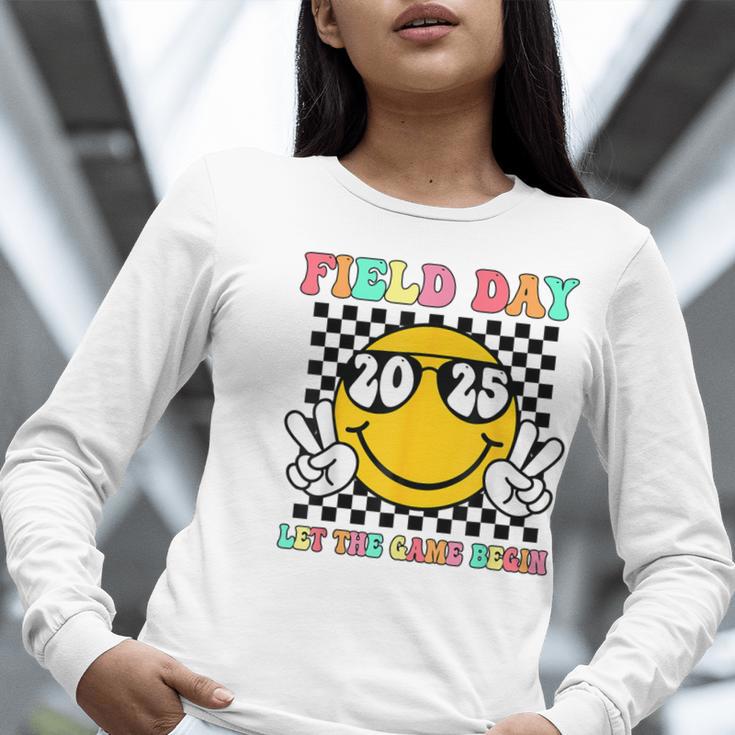 Field Day 2025 Let The Games Begin Yellow Team Teachers Kids Women Long Sleeve T-Shirt, funny gift Field Day 2025 Let The Games Begin Yellow Team Teachers Kids Women Long Sleeve T-Shirt, funny gift