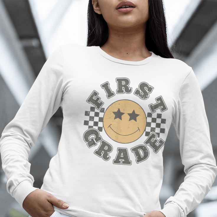 First Grade Teacher First Day Of 1st Grade Back To School Women Long Sleeve T-Shirt, First Grade Teacher Shirts, funny gift