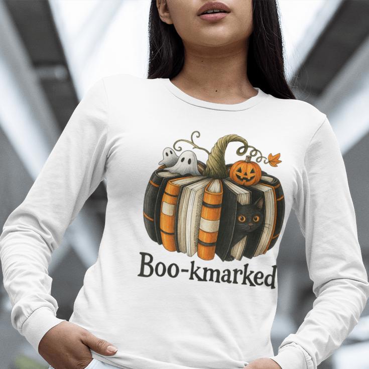 Fun Fall Book Lover Cute Teacher Student Halloween Women Long Sleeve T-Shirt, funny gift Fun Fall Book Lover Cute Teacher Student Halloween Women Long Sleeve T-Shirt, funny gift
