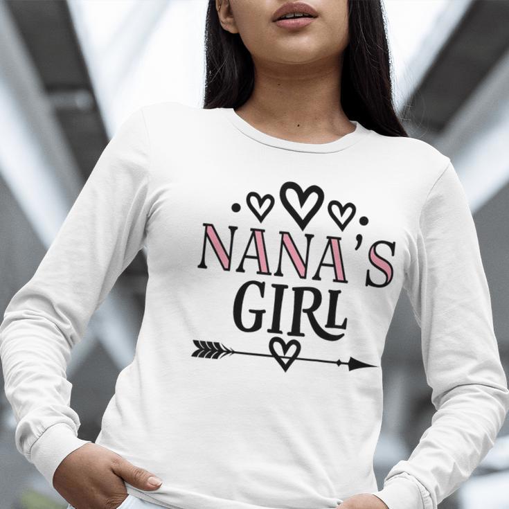 Granddaughter Nanas Girl Women Long Sleeve T-Shirt, funny gift