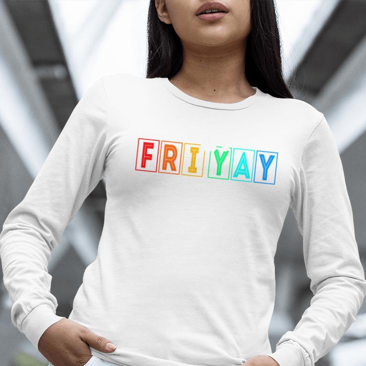 Happy Fri Yay Teacher Friday Women Long Sleeve T-Shirt, funny gift Happy Fri Yay Teacher Friday Women Long Sleeve T-Shirt, funny gift
