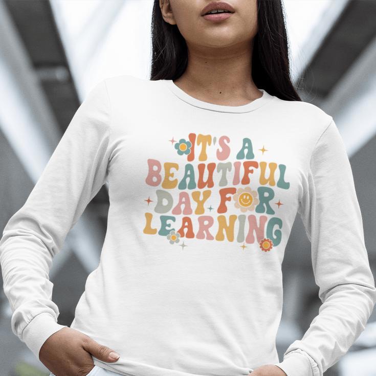 It's a Beautiful Day For Learning Teacher Students Men Women Women Long Sleeve T-Shirt, funny gift It's a Beautiful Day For Learning Teacher Students Men Women Women Long Sleeve T-Shirt, funny gift