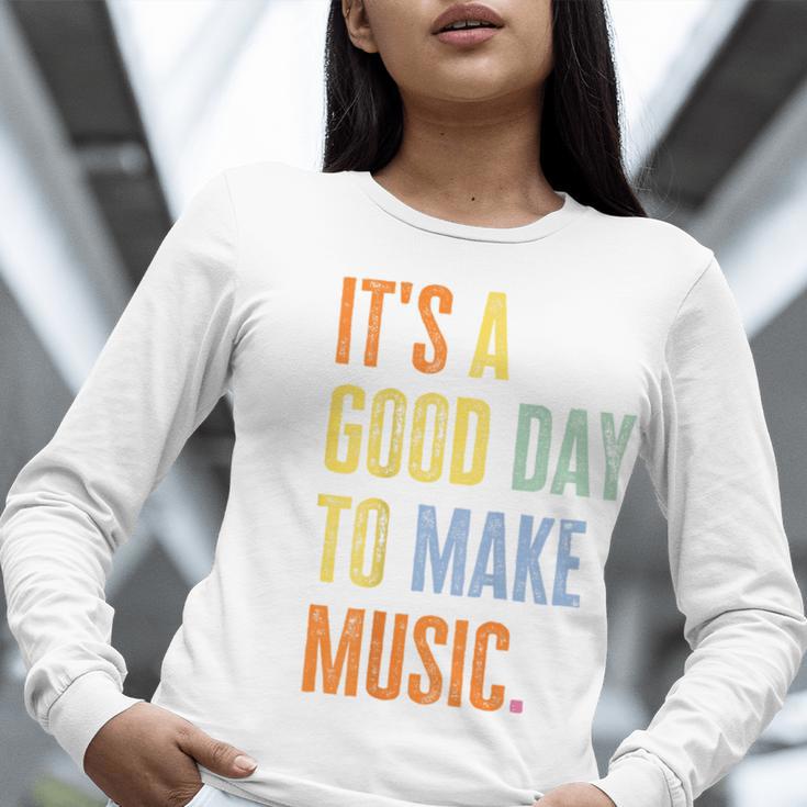 It's A Good Day To Make Music Music Lover Teacher Women Long Sleeve T-Shirt, funny gift It's A Good Day To Make Music Music Lover Teacher Women Long Sleeve T-Shirt, funny gift
