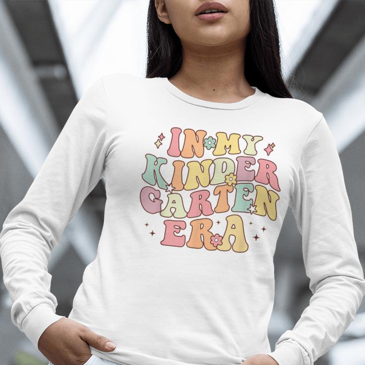 In My Kindergarten Era Retro Back To School Teacher Student Women Long Sleeve T-Shirt, funny gift