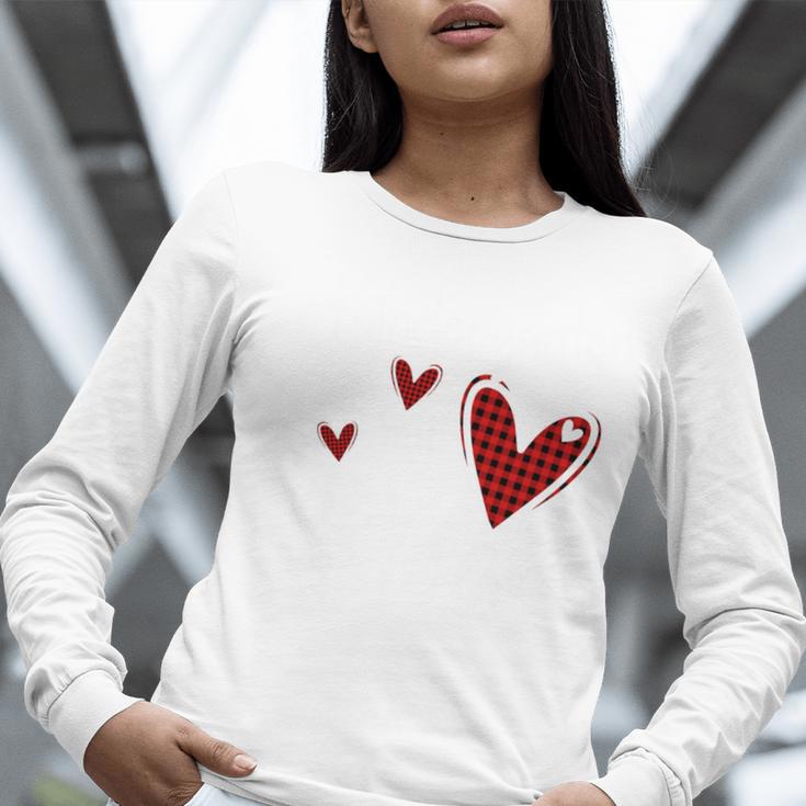 Kindergarten Has My Heart Buffalo Print Teacher Valentine Women Long Sleeve T-Shirt, funny gift Kindergarten Has My Heart Buffalo Print Teacher Valentine Women Long Sleeve T-Shirt, funny gift