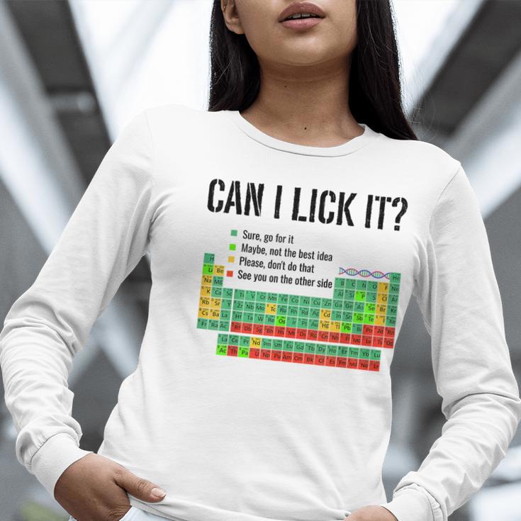 Can I Lick It Periodic Table Chart Science Teacher Women Long Sleeve T-Shirt, Science Teacher Shirts, funny gift Can I Lick It Periodic Table Chart Science Teacher Women Long Sleeve T-Shirt, Science Teacher Shirts, funny gift