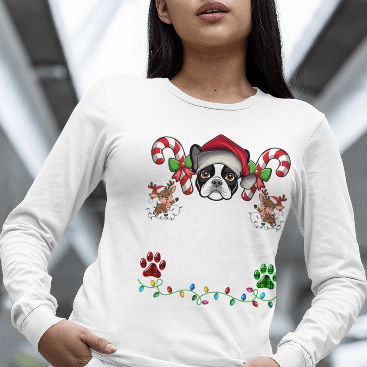 Most Likely Decorate Her Boston Terrier Dog Ugly Christmas Women Long Sleeve T-Shirt, Boston Terrier Christmas Shirts, funny gift