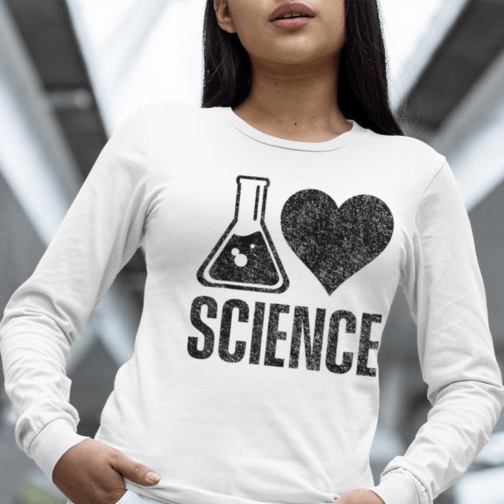 I Love Science Lover Teacher Scientist Sciences Women Long Sleeve T-Shirt, Science Teacher Shirts, funny gift