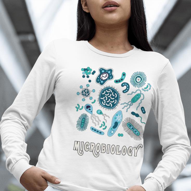 Microbiology Teacher Science Instructor Tee Shirt For Men Women Women Long Sleeve T-Shirt, Science Teacher Shirts, funny gift