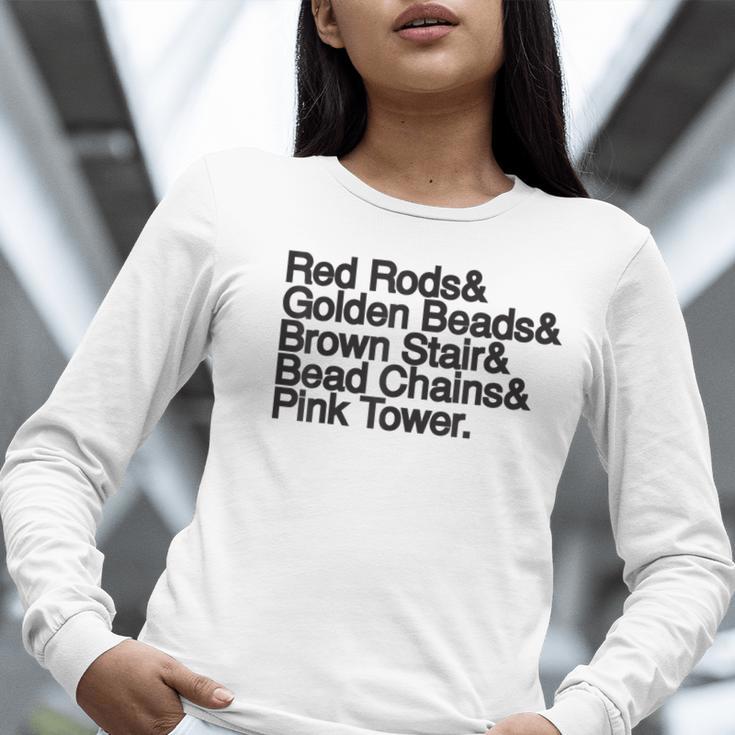 Montessori Helvetica Education Teacher Women Long Sleeve T-Shirt, funny gift Montessori Helvetica Education Teacher Women Long Sleeve T-Shirt, funny gift