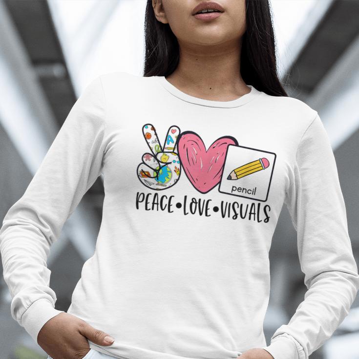 Peace Love Visuals Special Education Teacher Dream Team Women Long Sleeve T-Shirt, funny gift