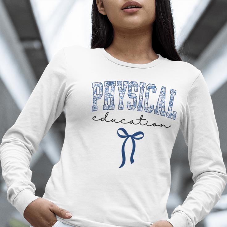 Physical Education PE Teacher PHYS Ed Student Graduation Women Long Sleeve T-Shirt, Pe Teacher Shirts, funny gift Physical Education PE Teacher PHYS Ed Student Graduation Women Long Sleeve T-Shirt, Pe Teacher Shirts, funny gift