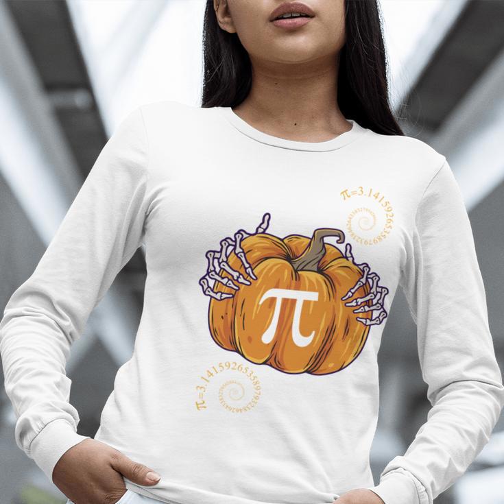 Pi Day Pumpkin Pi Math Teacher Halloween Costume Women Long Sleeve T-Shirt, funny gift Pi Day Pumpkin Pi Math Teacher Halloween Costume Women Long Sleeve T-Shirt, funny gift