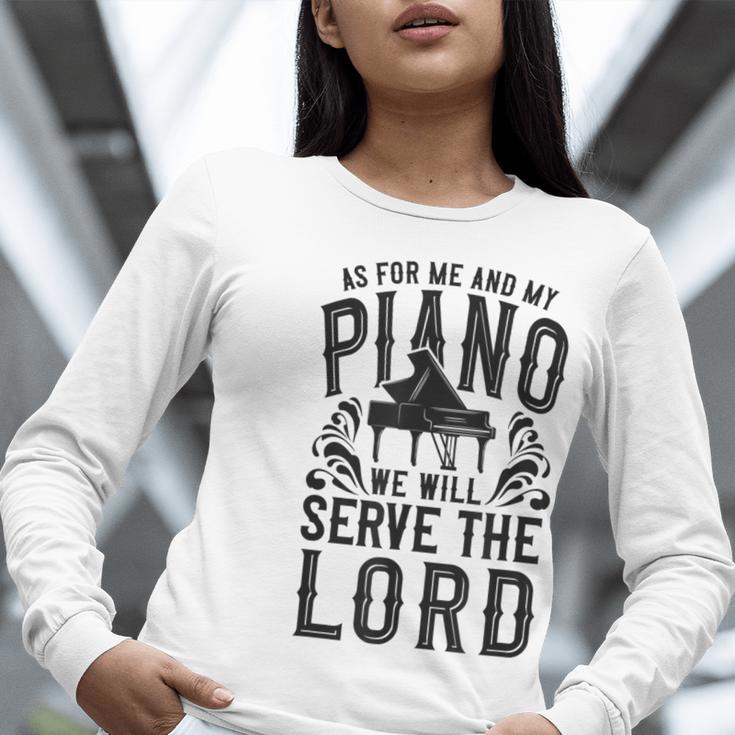 Piano Teacher Pianist Women Long Sleeve T-Shirt, funny gift
