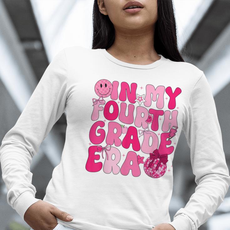 Pink Fourth Grade Era 4th Back To School Grade Teacher Women Long Sleeve T-Shirt, 4th Grade Teacher Shirts, funny gift