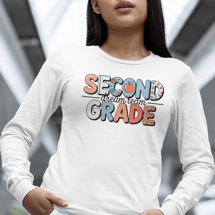 Second Grade Dream Team Back To School 2nd Grade Teacher Women Long Sleeve T-Shirt, 2nd Grade Teacher Shirts, funny gift Second Grade Dream Team Back To School 2nd Grade Teacher Women Long Sleeve T-Shirt, 2nd Grade Teacher Shirts, funny gift