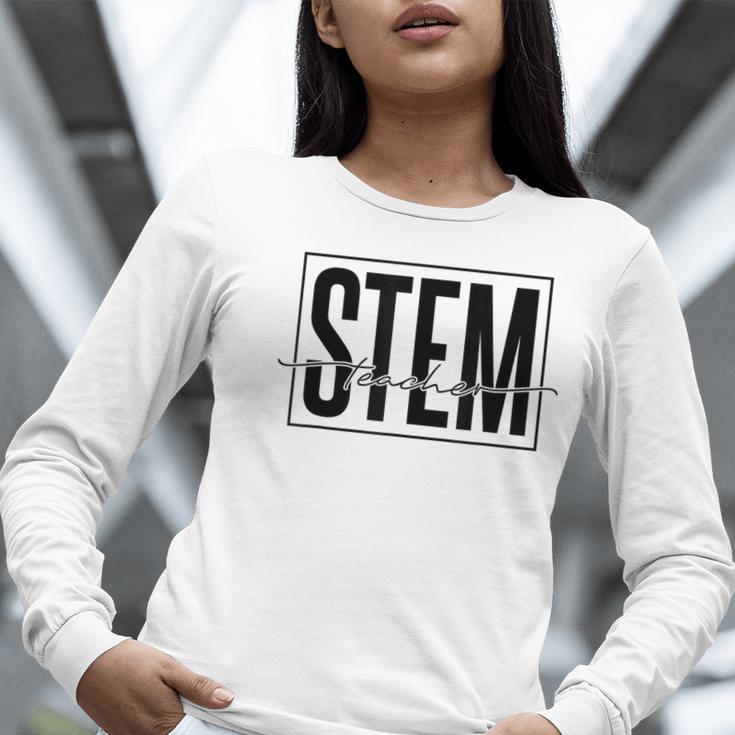 Stem Teacher Science Technology Engineering Math Teachers Women Long Sleeve T-Shirt, Science Teacher Shirts, funny gift