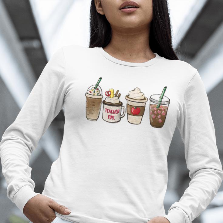 Teacher Fuel Coffee Teacher Mug Latte Iced Coffee Fall Women Long Sleeve T-Shirt, funny gift Teacher Fuel Coffee Teacher Mug Latte Iced Coffee Fall Women Long Sleeve T-Shirt, funny gift