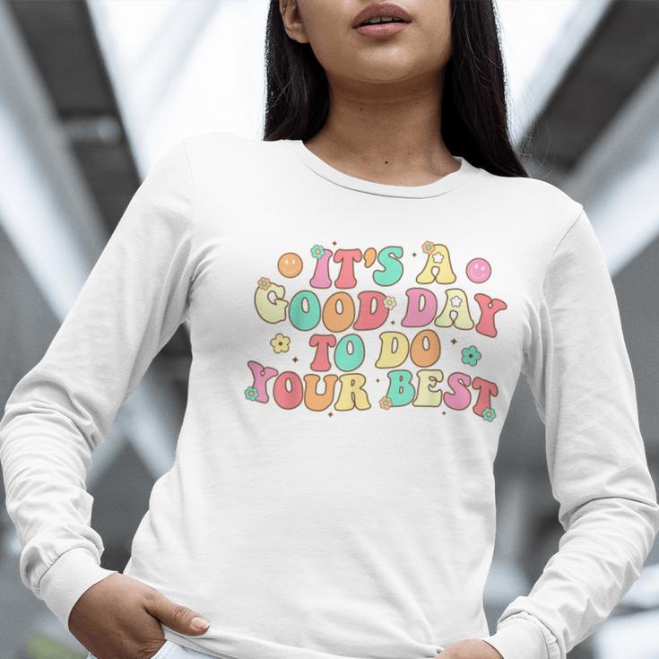 Teacher Testing Shirt It's A Good Day To Do Best Groovy Women Long Sleeve T-Shirt, Groovy Teacher Shirts, funny gift Teacher Testing Shirt It's A Good Day To Do Best Groovy Women Long Sleeve T-Shirt, Groovy Teacher Shirts, funny gift