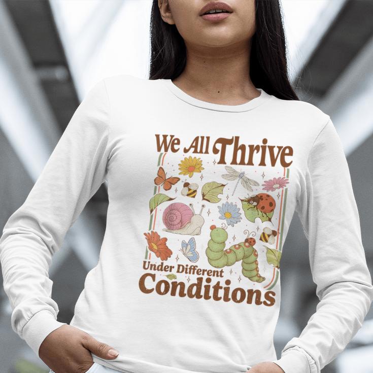 We All Thrive Under Different Conditions SPED Teacher Women Long Sleeve T-Shirt, funny gift We All Thrive Under Different Conditions SPED Teacher Women Long Sleeve T-Shirt, funny gift
