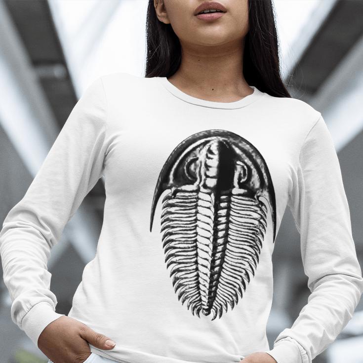 Trilobite Fossil Geology Teacher Student Geologist Women Long Sleeve T-Shirt, funny gift Trilobite Fossil Geology Teacher Student Geologist Women Long Sleeve T-Shirt, funny gift
