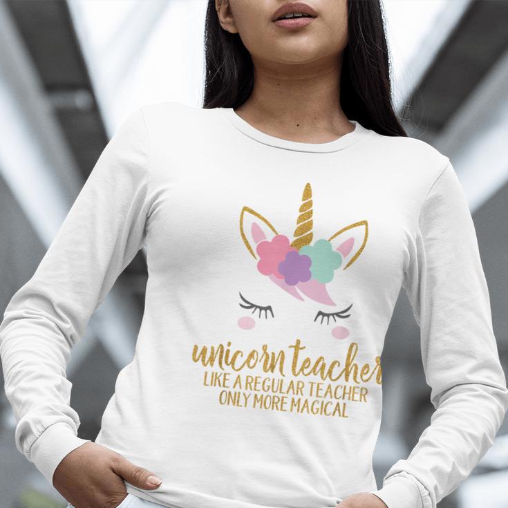 Unicorn Teacher Shirt For Women School Teacher Women Long Sleeve T-Shirt, funny gift Unicorn Teacher Shirt For Women School Teacher Women Long Sleeve T-Shirt, funny gift
