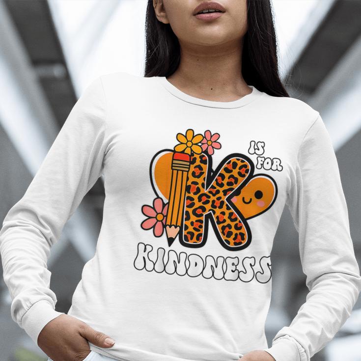 Unity Day Shirt Kindness Orange Teacher Kids Be Kind Women Long Sleeve T-Shirt, funny gift